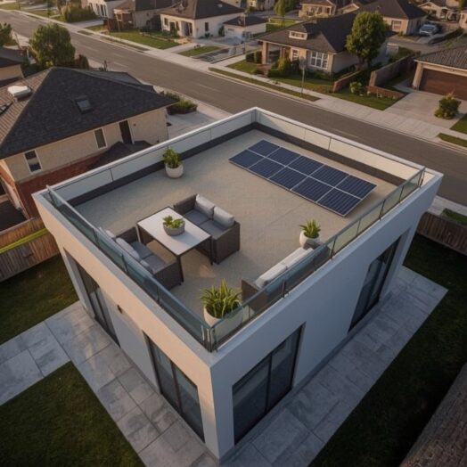 Stropodach jako oszczędność materiałów przy niewielkim metrażu