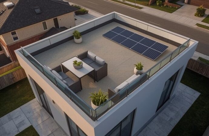 Stropodach jako oszczędność materiałów przy niewielkim metrażu